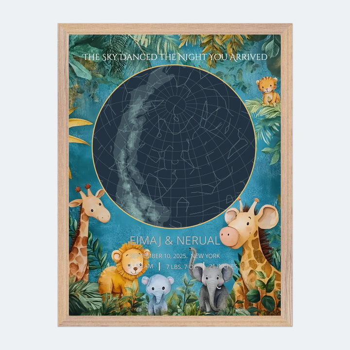 ✨ “Our Little Star Arrived” – A custom birth star map copy