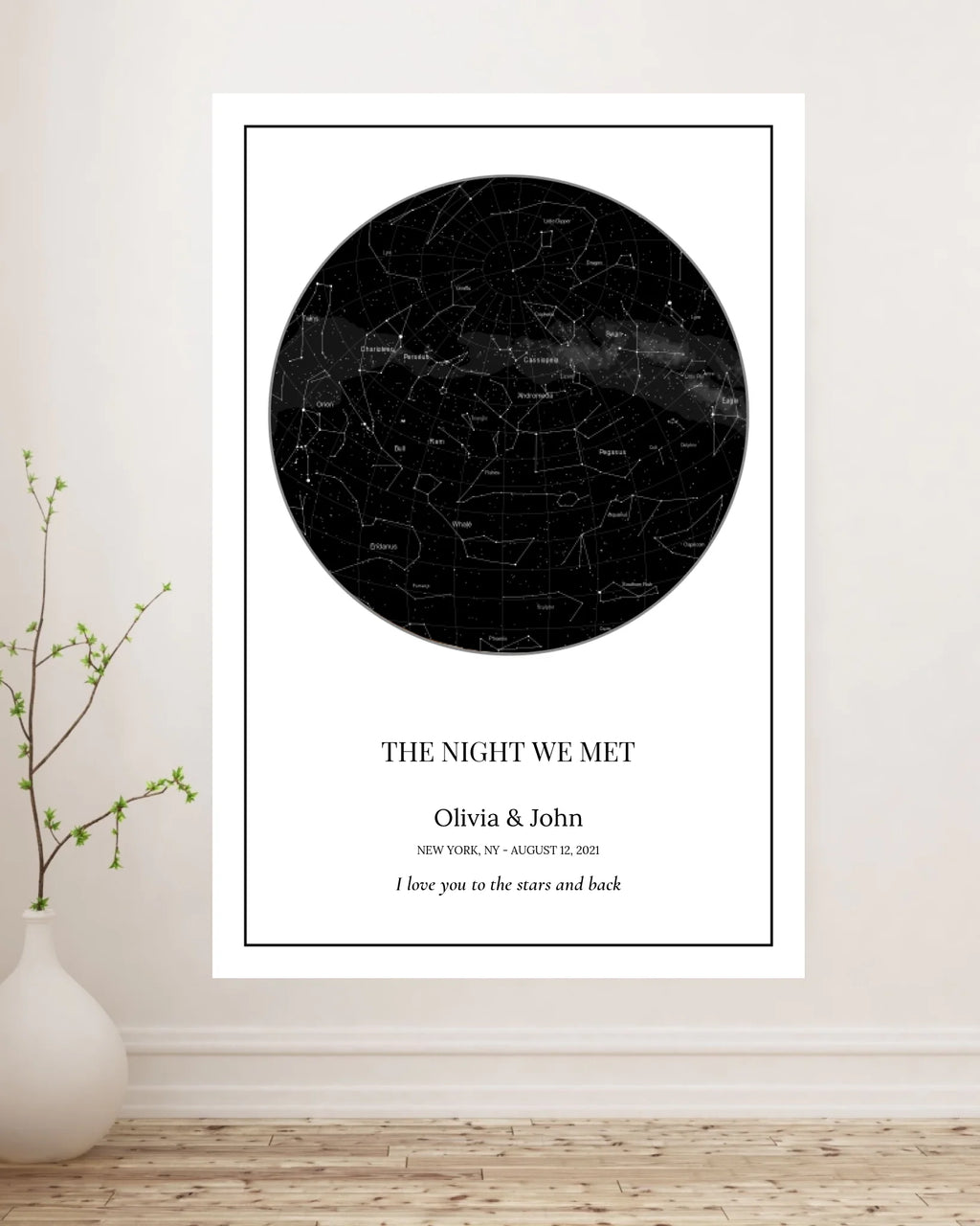 White and Cream Minimalist Photo Frame Mockup Instagram Post